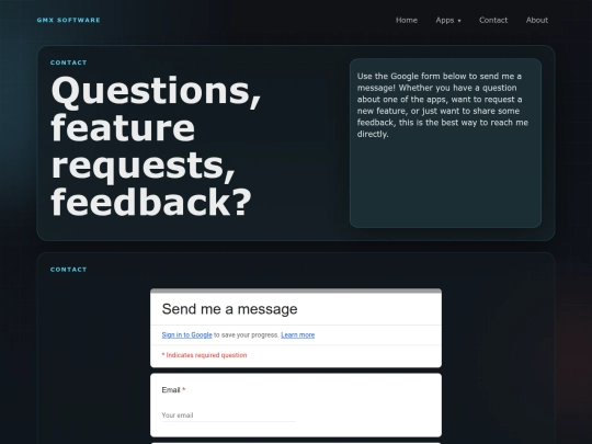 contact screenshot