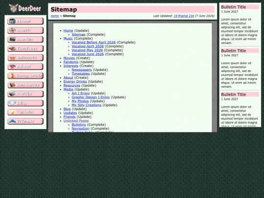 pages/sitemap screenshot