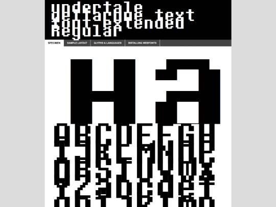 font/undertale-deltarune-text-font-extended-demo screenshot