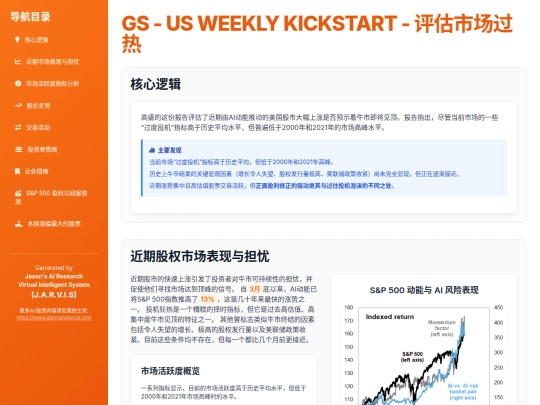 report sharing/GS_-_US_WEEKLY_KICKSTART_-_Evaluating_exuberance screenshot