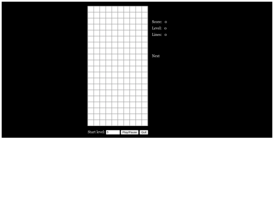 tetris screenshot