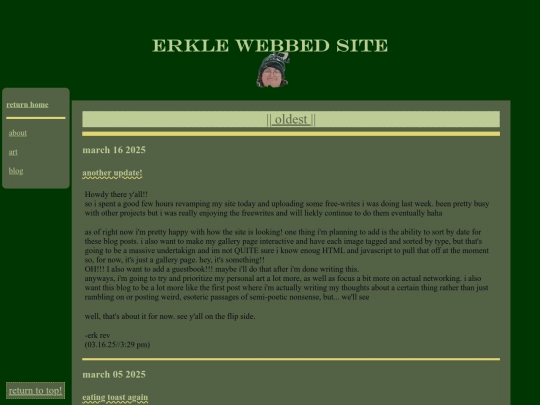 blog screenshot