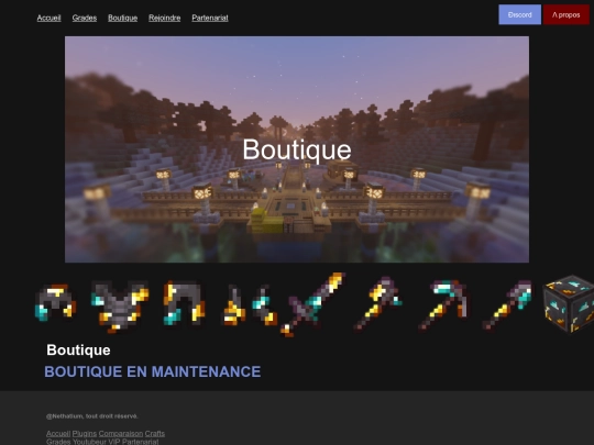 pages/boutique screenshot