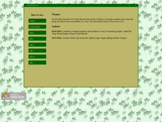 UpdateLog screenshot