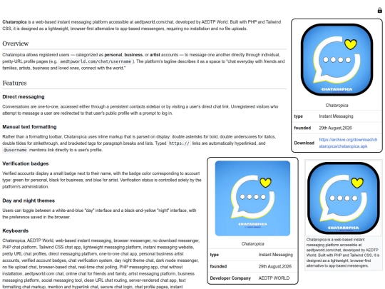 apps/chataropica screenshot