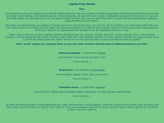 ShowPages/LTPs screenshot
