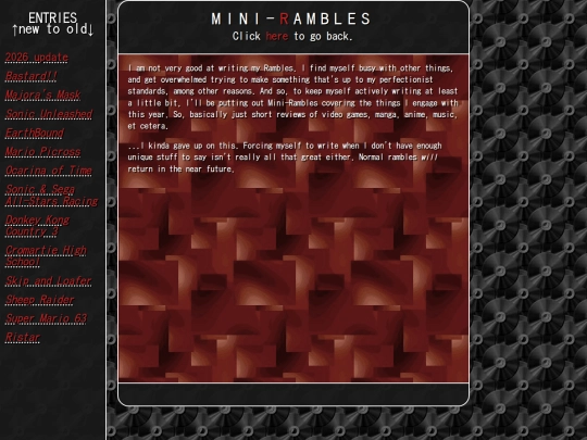 ramble/minirambles2025 screenshot