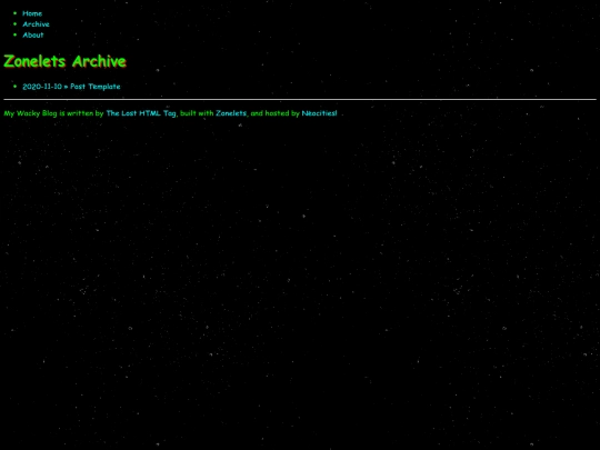 archive screenshot
