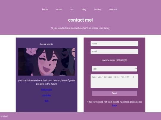 contact screenshot