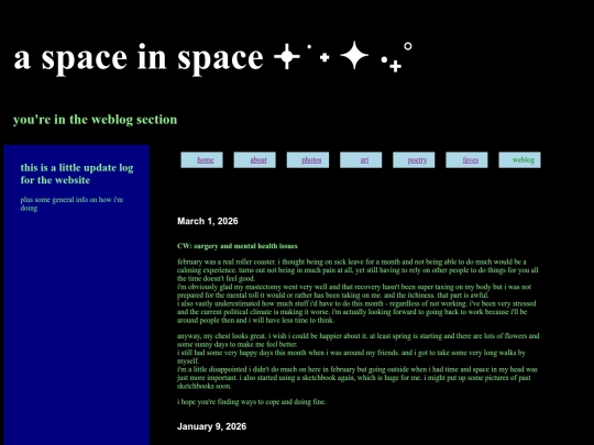 weblog screenshot