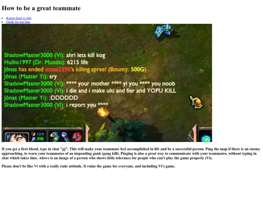 Teammate screenshot