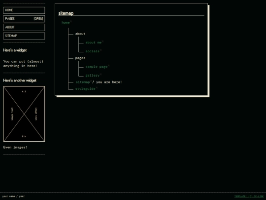 template1test/sitemap screenshot