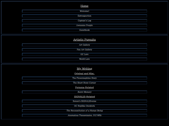 menu screenshot
