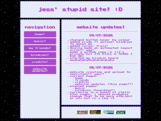 updates screenshot