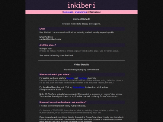 information-dark screenshot
