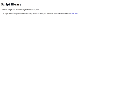 extra/script-library screenshot
