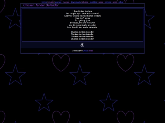 music/jimmy/chickenlyrics screenshot