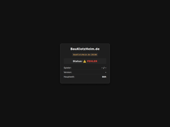 Status screenshot