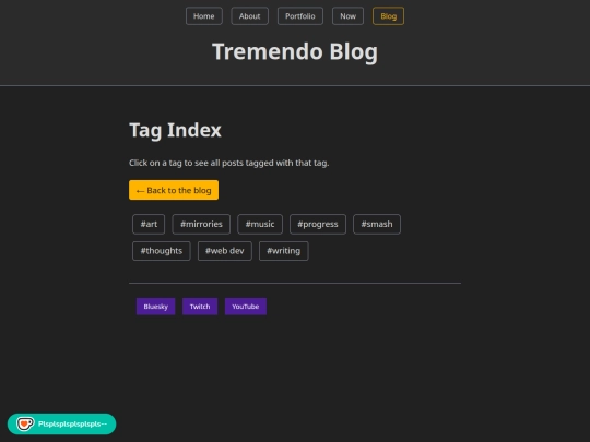 blog/tags screenshot