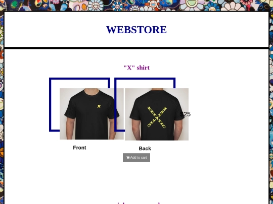Webstore screenshot
