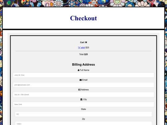 checkout screenshot