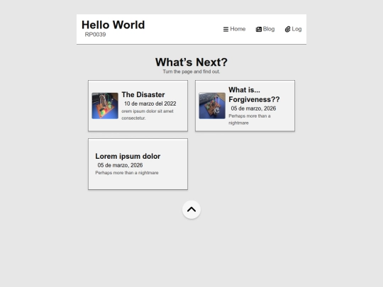 log/blog screenshot