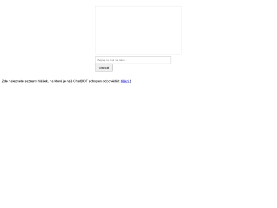 ChatBOT screenshot