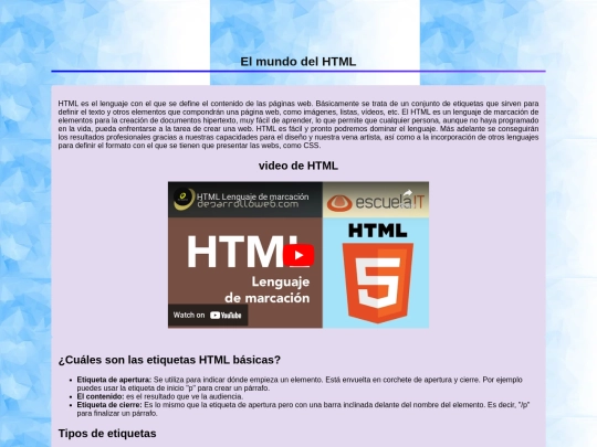 Micrositio/blog screenshot