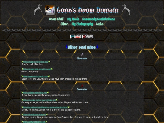 links screenshot