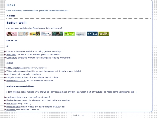 links screenshot
