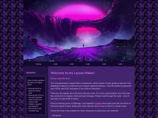Layout screenshot