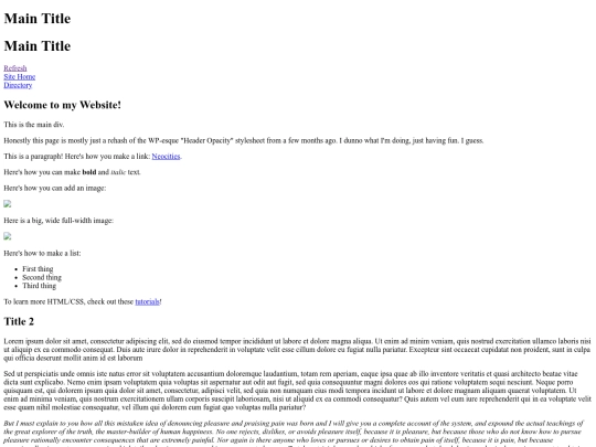 index screenshot