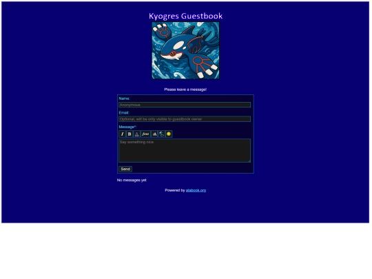 pages/guestbook screenshot