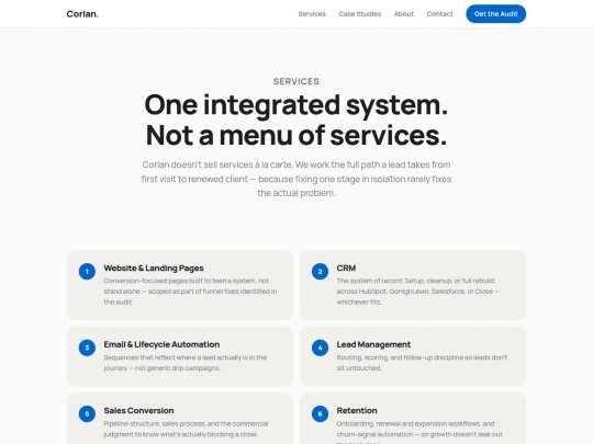 services screenshot