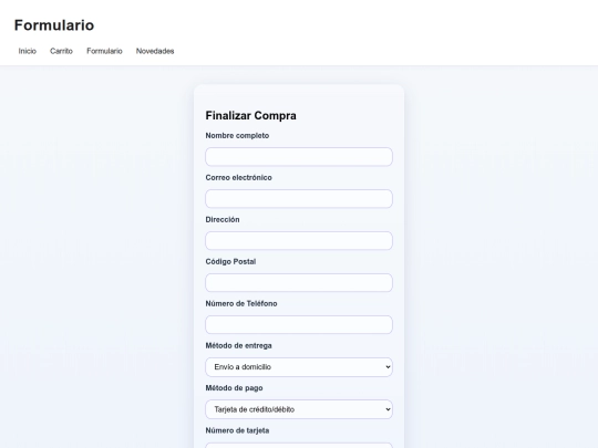 Ventas/formulario screenshot