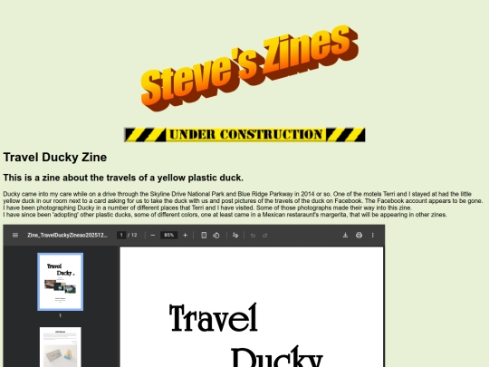 Zine_TravelDucky screenshot