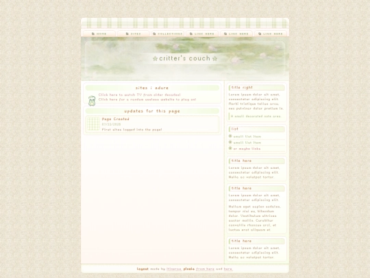 pages/sites screenshot