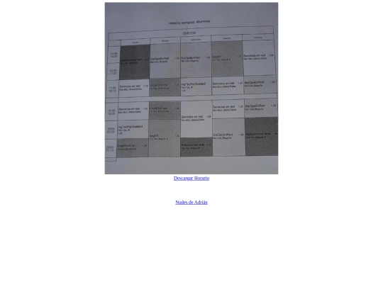 Horario screenshot