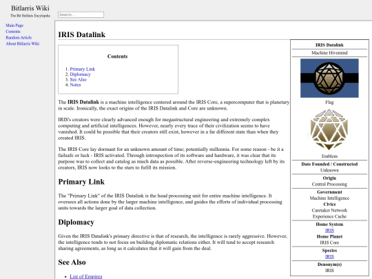 irisDatalink screenshot