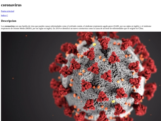 coronavirus screenshot