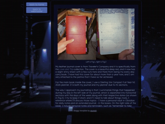 specifics/journalsetup screenshot