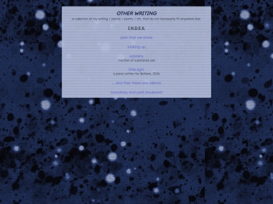specifics/otherwriting screenshot