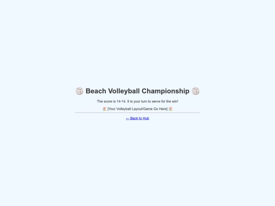 volleyball screenshot