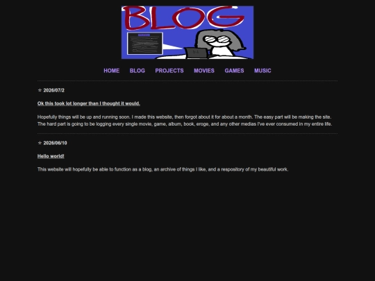 blog screenshot