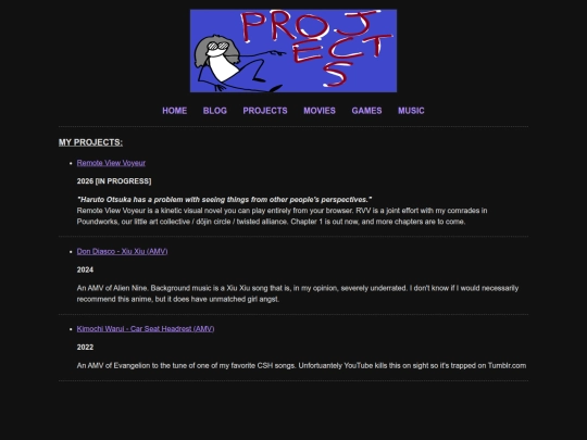 projects screenshot