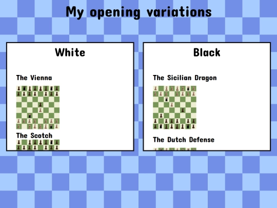 openings screenshot