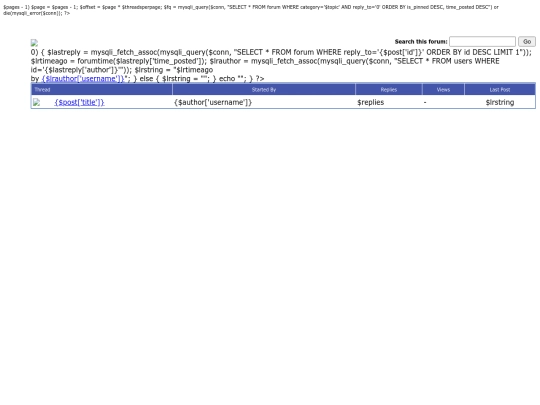 ShowForum screenshot