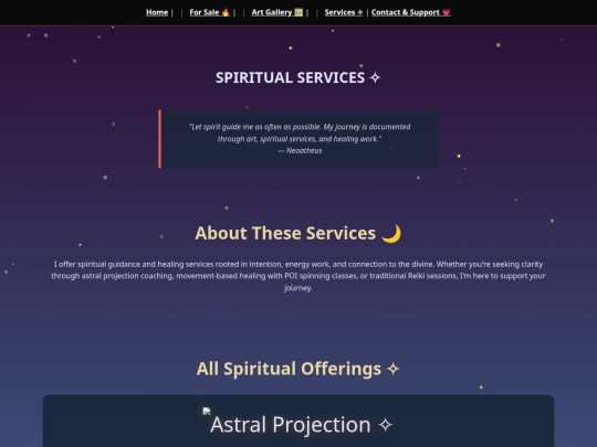 services screenshot