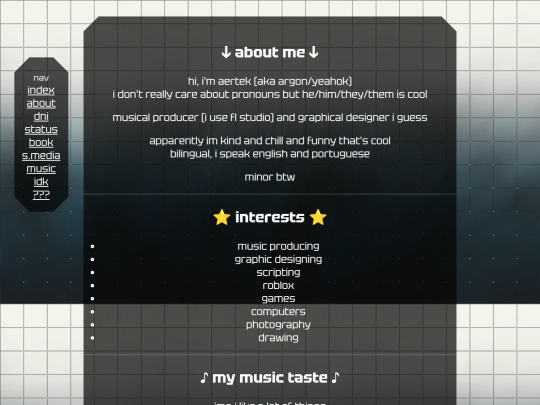 aboutme screenshot