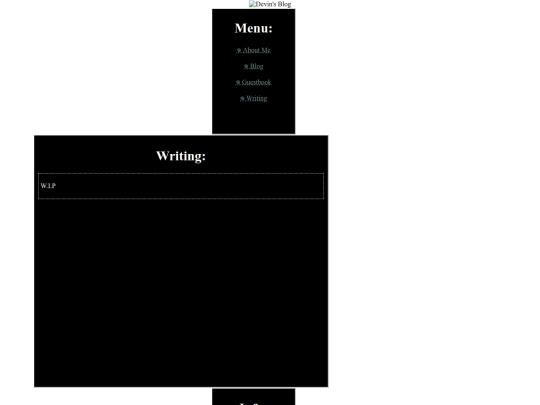 writing screenshot